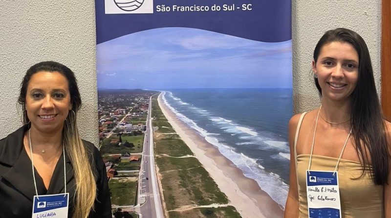 Governador Celso Ramos marca presença no Workshop Nacional Bandeira Azul, em São Francisco do Sul. Município poderá ostentar duas praias com a certificação