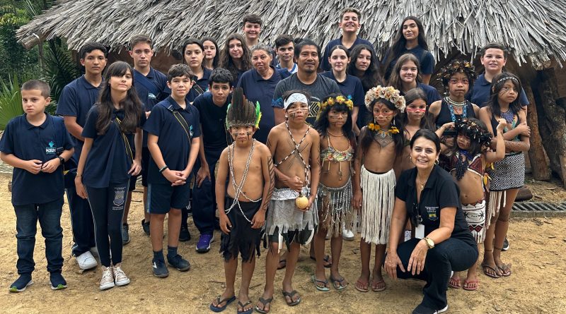 Parlamentares mirins de Governador Celso Ramos prestigiam povos indígenas em visita à aldeia M’Biguaçu