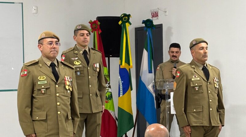 Solenidade de Passagem de Comando da PMSC em Governador Celso Ramos é realizada nesta terça-feira (11/02) em Areias de Baixo